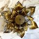Golden flower wall lamp