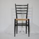 B&B Italy Wicker Chairs Table Colorful Mid-Century Design 60s 70s, Set of 5