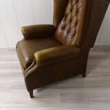 Leather reclining chair