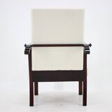 1940s Restored Beech Adjustable Armchair ,Czechoslovakia