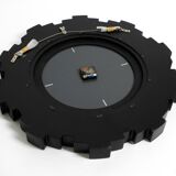 Gigantic rare heavy Sunburst mirror wall clock from the 1970s | Ø 70 cm