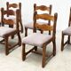 6 chaises de salle à manger Razorback