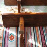 Pair of country benches in solid oak