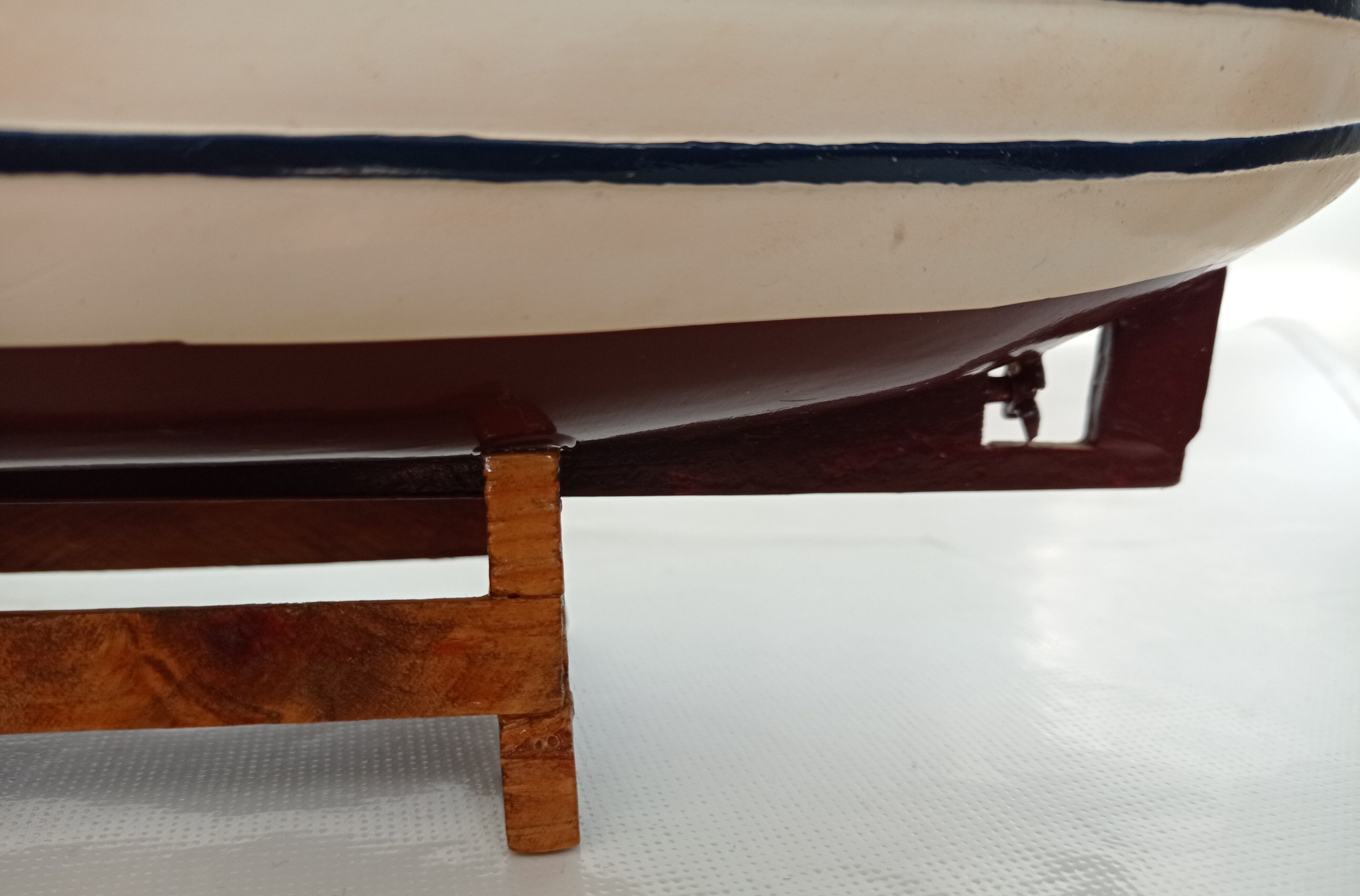 Wooden model of a fishing boat
