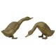 Pair of Bronze Ducks and Geese Figurines France 1940s