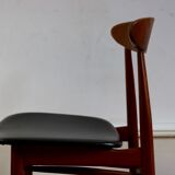 Set of 4 scandinavian chairs,  60s