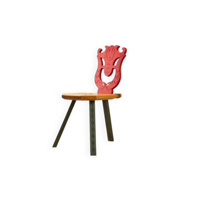 Très rare chaise de musée par Alessandro Mendini pour Osvaldo Mastrangelo Italie