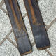 Paire de skis vintage en bois L = 198 cm