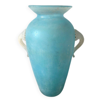 Vase amphore bleu