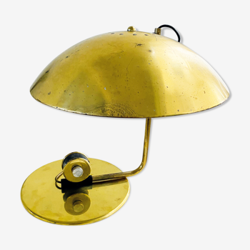 Lampe de table Art Déco italienne, laiton