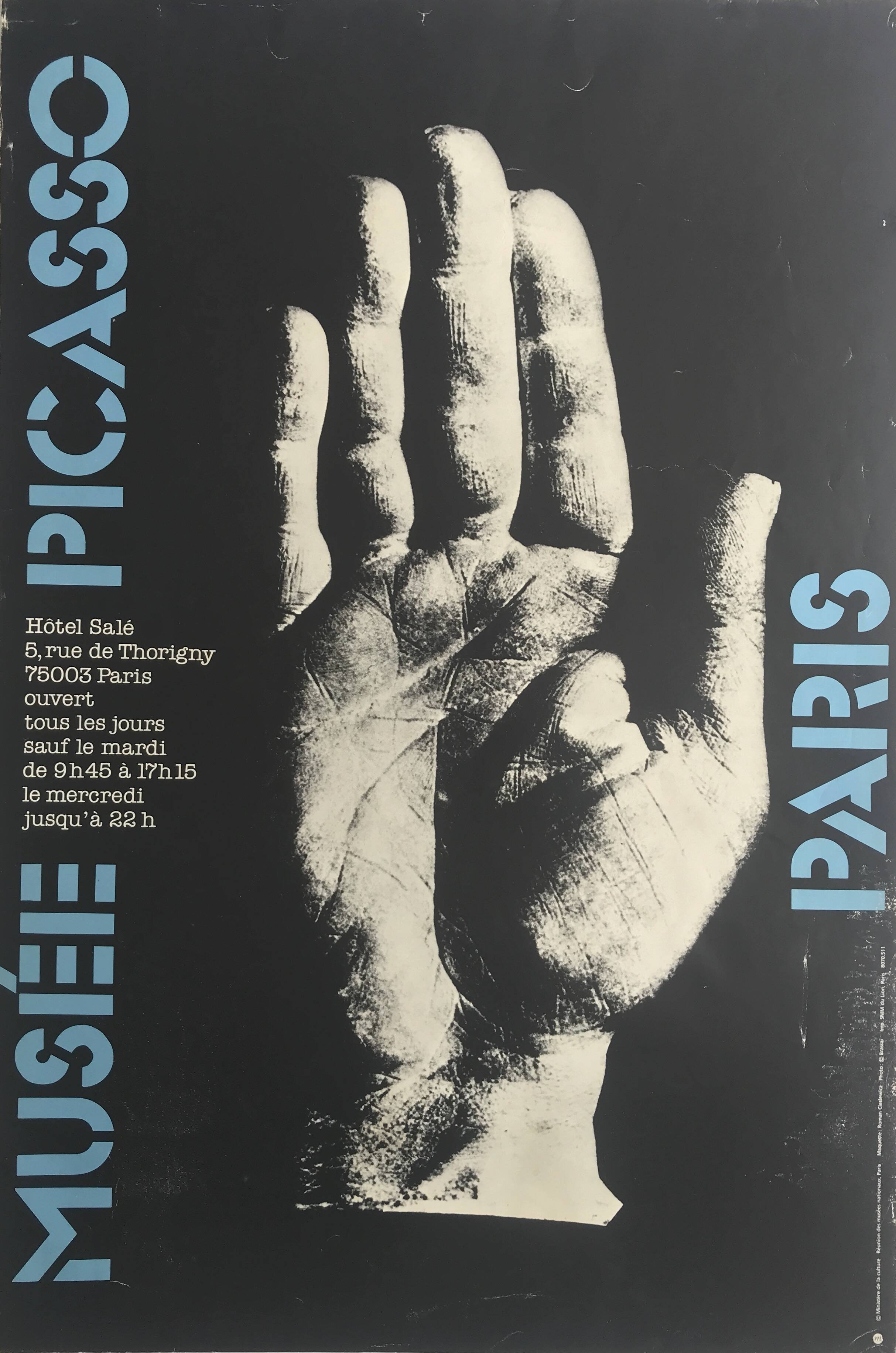 Original poster by roman cieslewicz, musée picasso paris, 1986