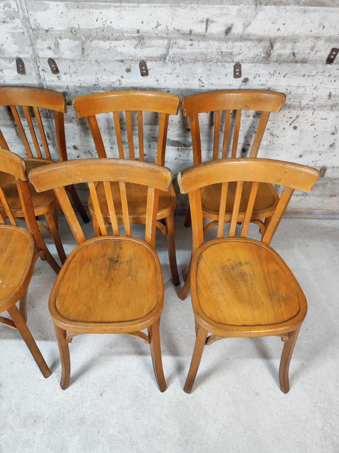 Lot de 8 chaises bistrot