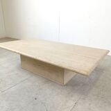 Travertine Coffee Table 1970s, Italy