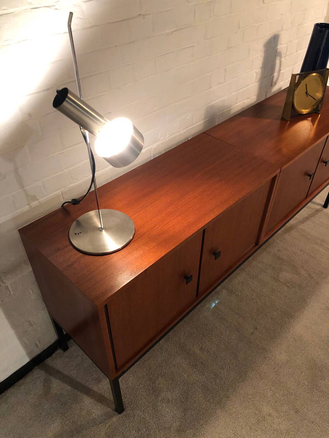 MDK sideboard in teak and steel circa 1960