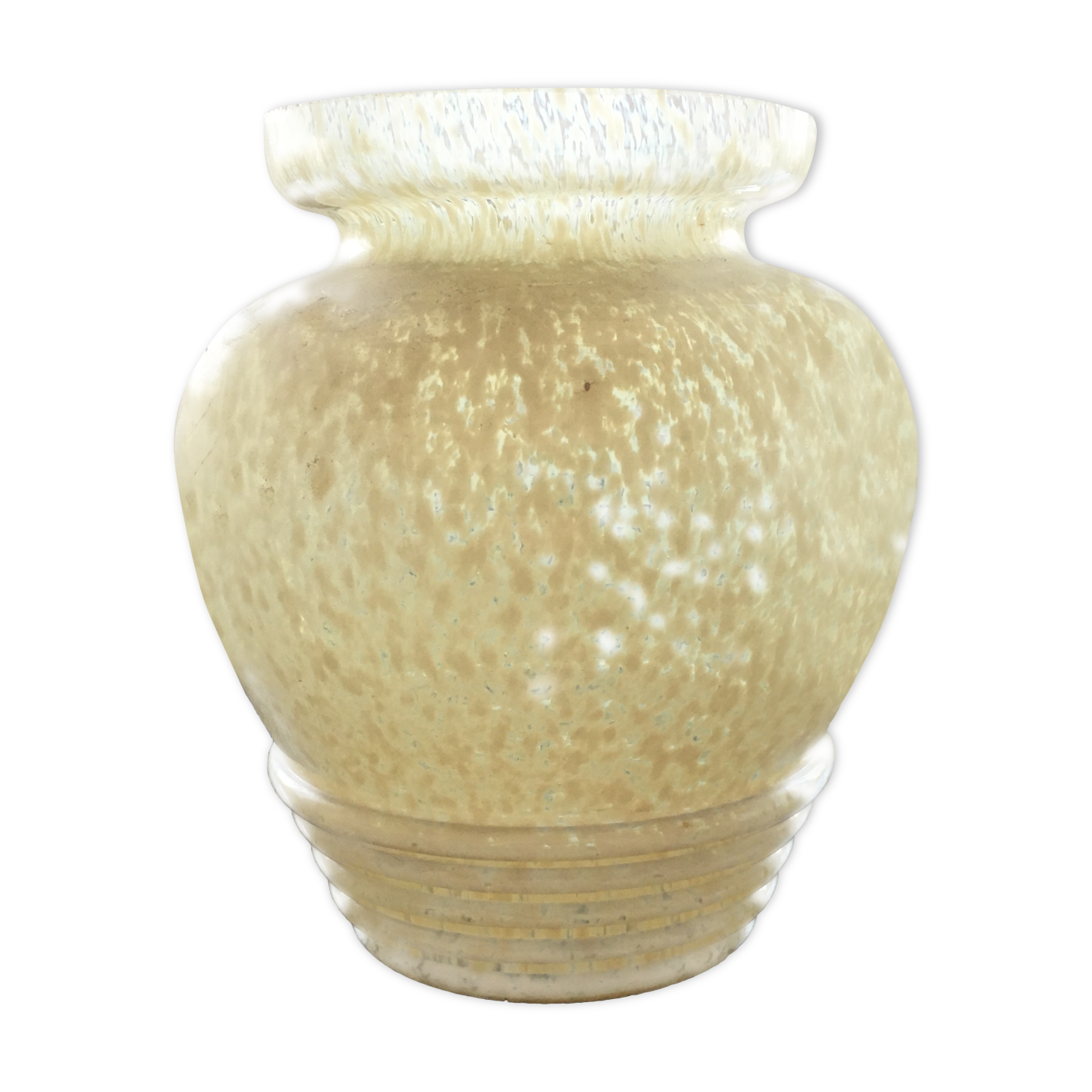 Art Deco style speckled vase