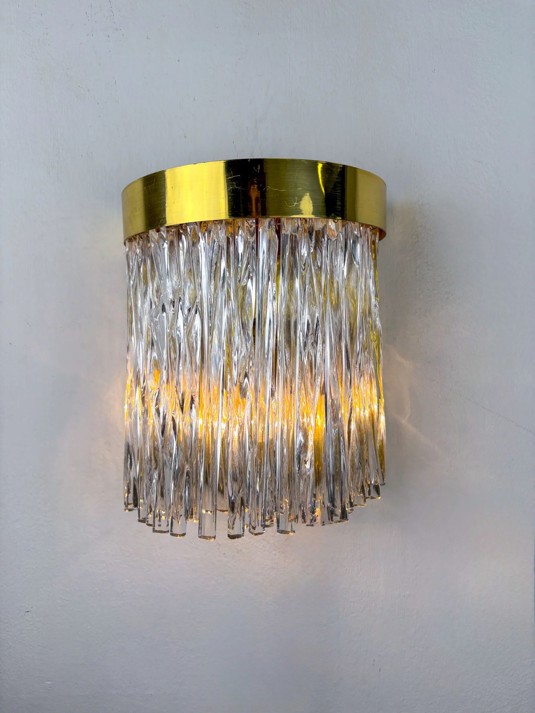 Cascade wall light by Venini, Murano glass, Italy, 1970