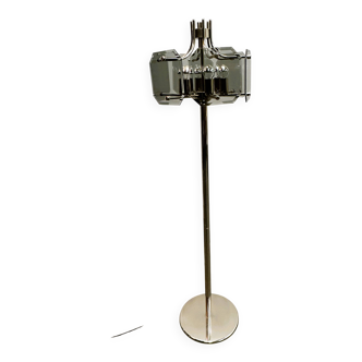 Lampadaire Vintage Luigi Colani Chrome des années 70.