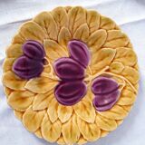 5 dessert plates in Sarreguemine slip