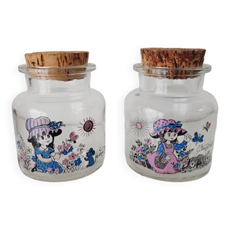 Set of 2 Wendy Mill jars