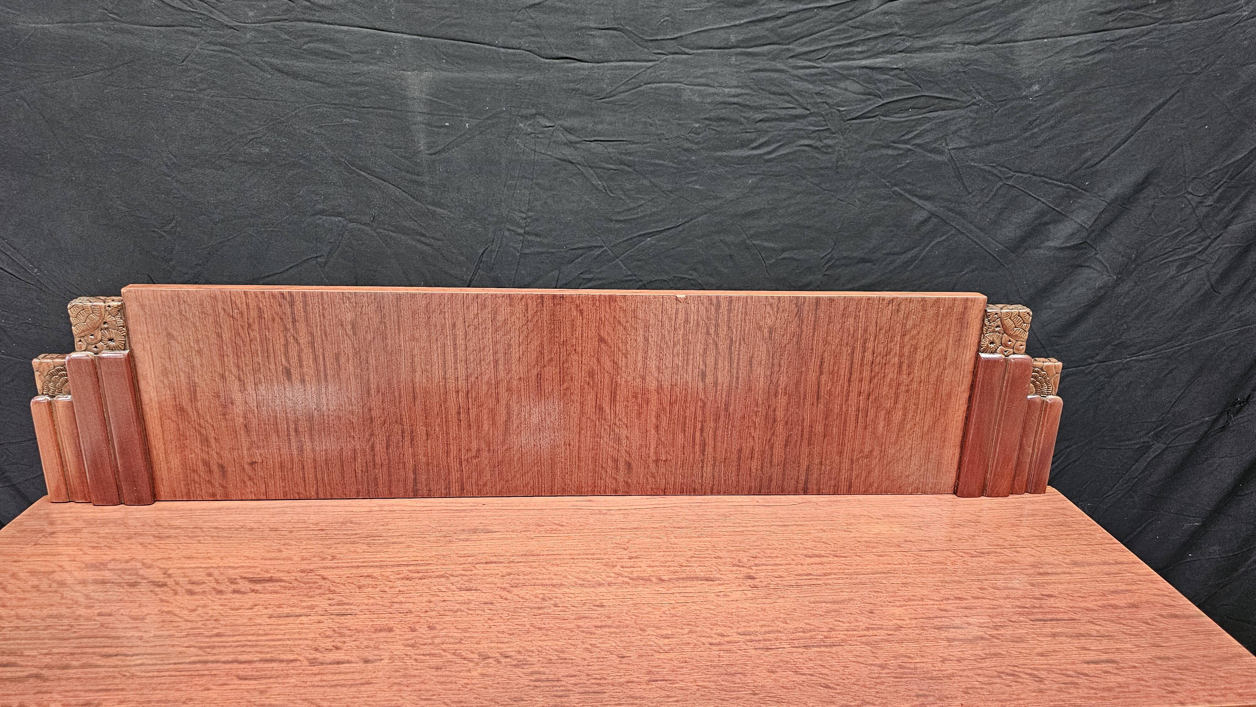 Art Deco buffet by Saddier & Fils in solid rosewood and veneer.