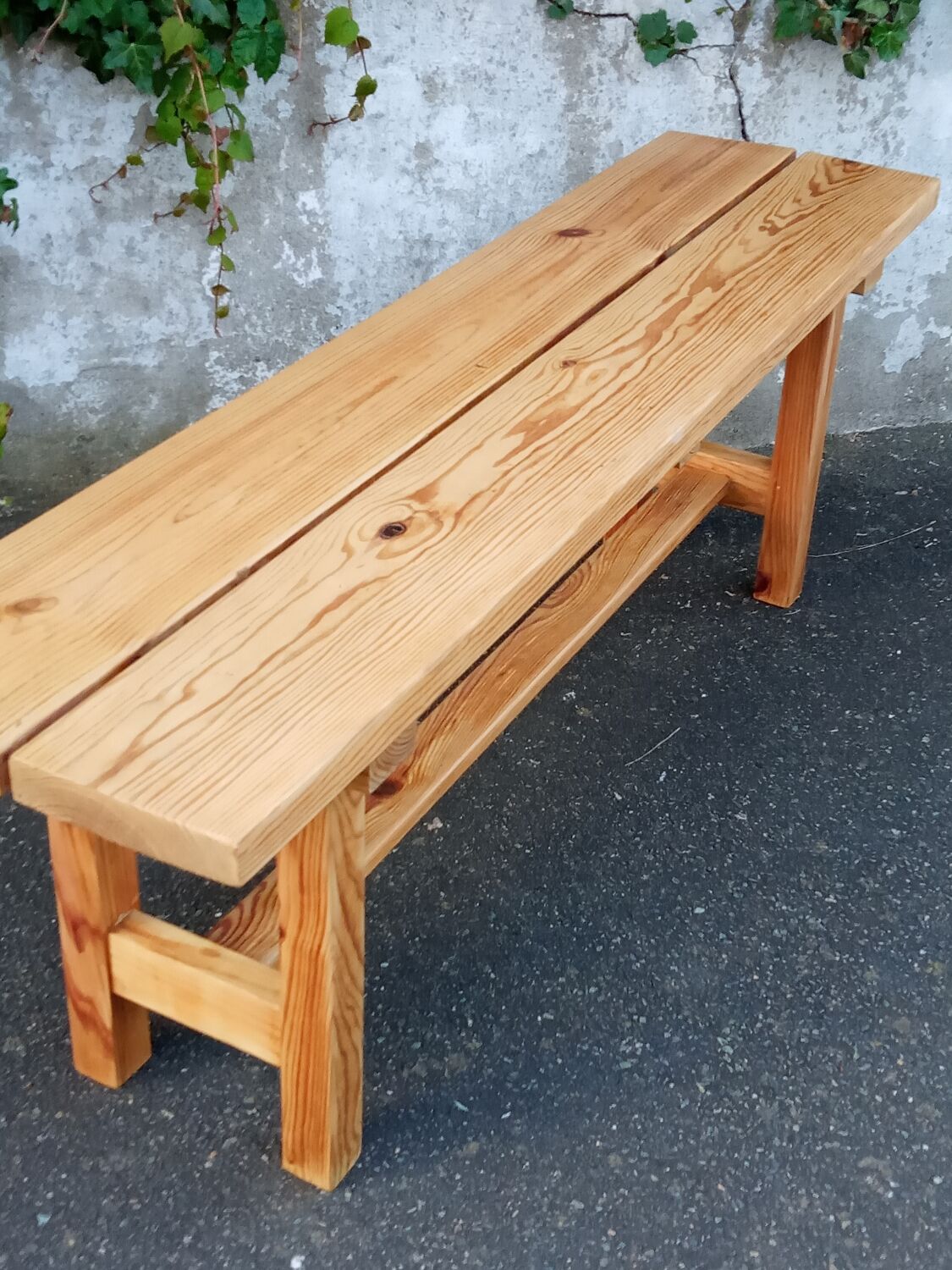 Natural pine bench 130 cm