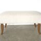 Artisanal Bench in Boucle and Walnut Contemporary Italian Design