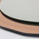 Cristal Arte Pink Oval Rosé Mid-Century Wall Mirror, Italy, 1960s