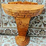 Art Deco console in elm magnifying glass