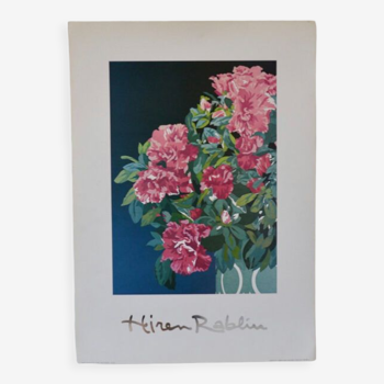 Art poster, poster of a floral reproduction by Hiren Rablin