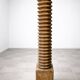 Show the carved wooden press – Decorative/industrial object