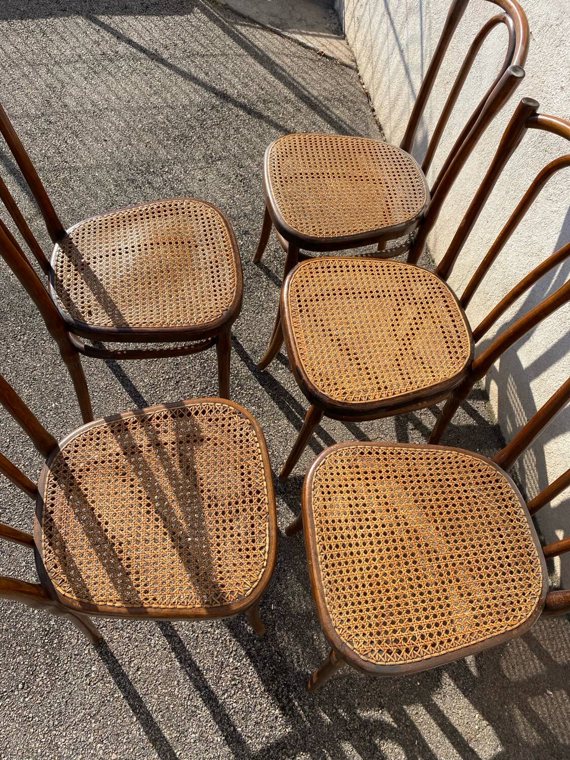 Set de 5 chaises fischel épingles
