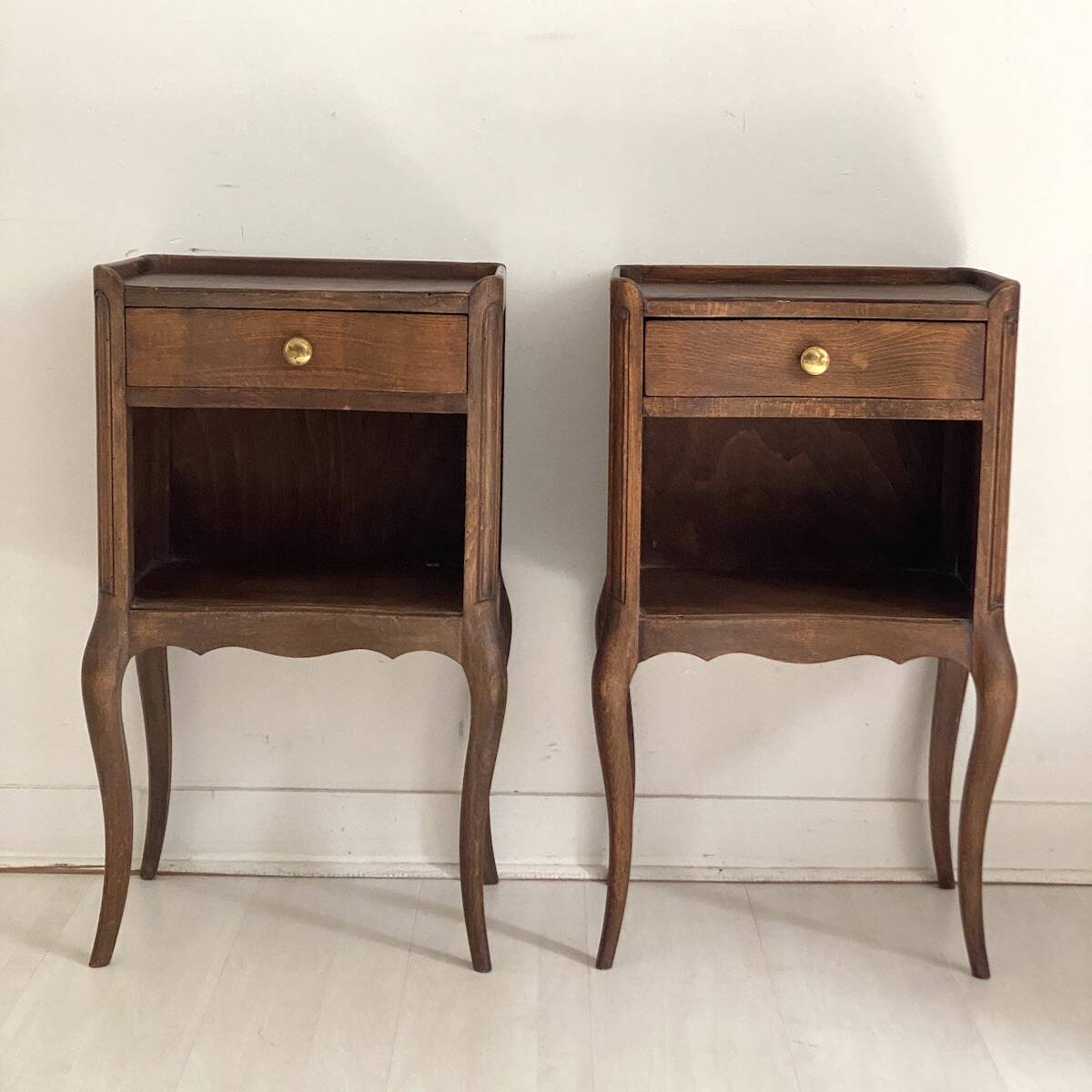Pair of Art Nouveau bedside tables