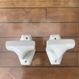 Duo of porcelain hooks