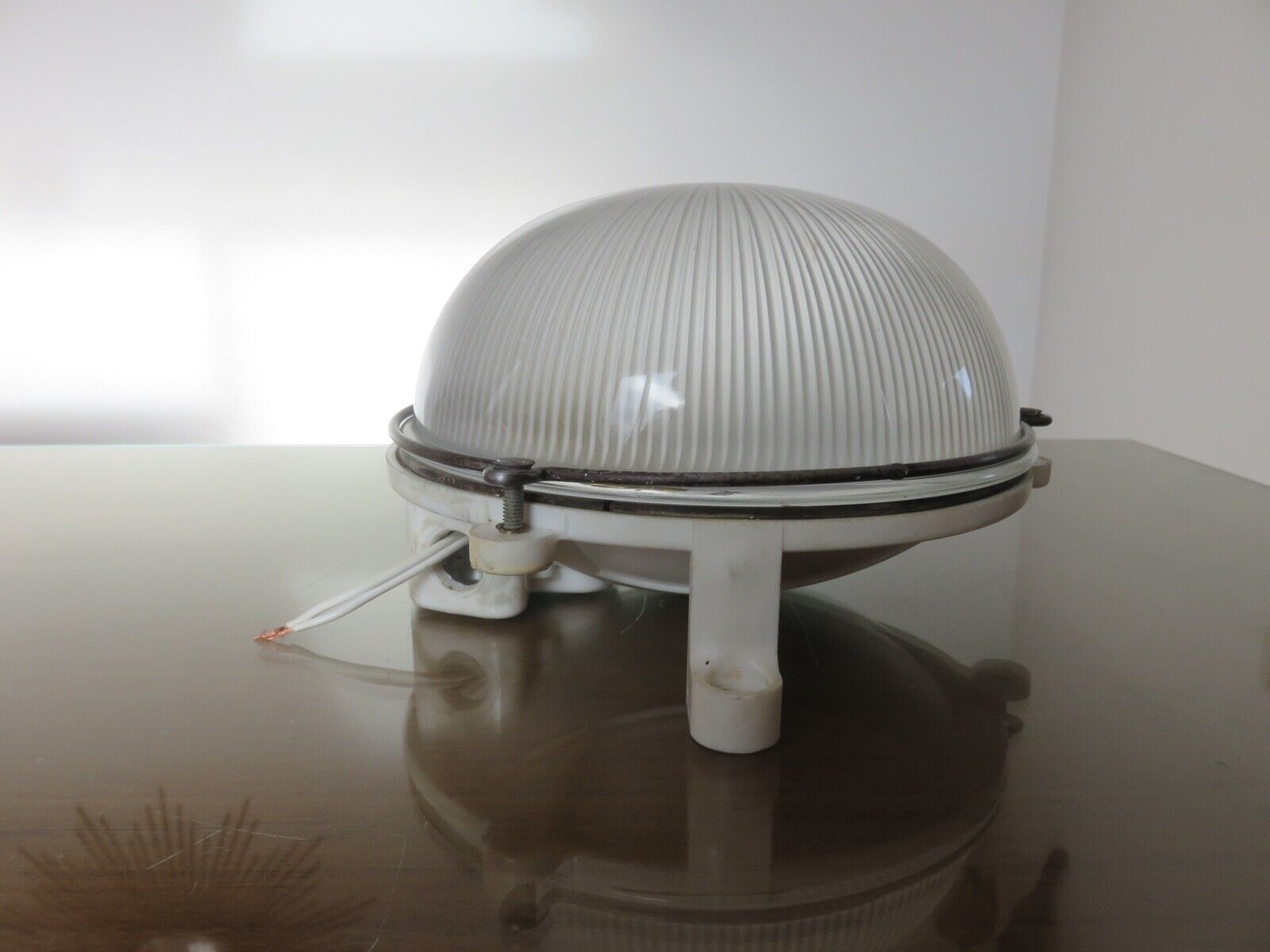 Wall lamp or ceiling lamp industrial window brand "block" France 60s 70s