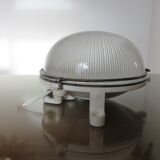 Wall lamp or ceiling lamp industrial window brand "block" France 60s 70s