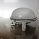 Wall lamp or ceiling lamp industrial window brand "block" France 60s 70s