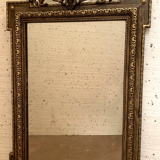Miroir de style Napoléon III en bois et stuc patiné XX siécle