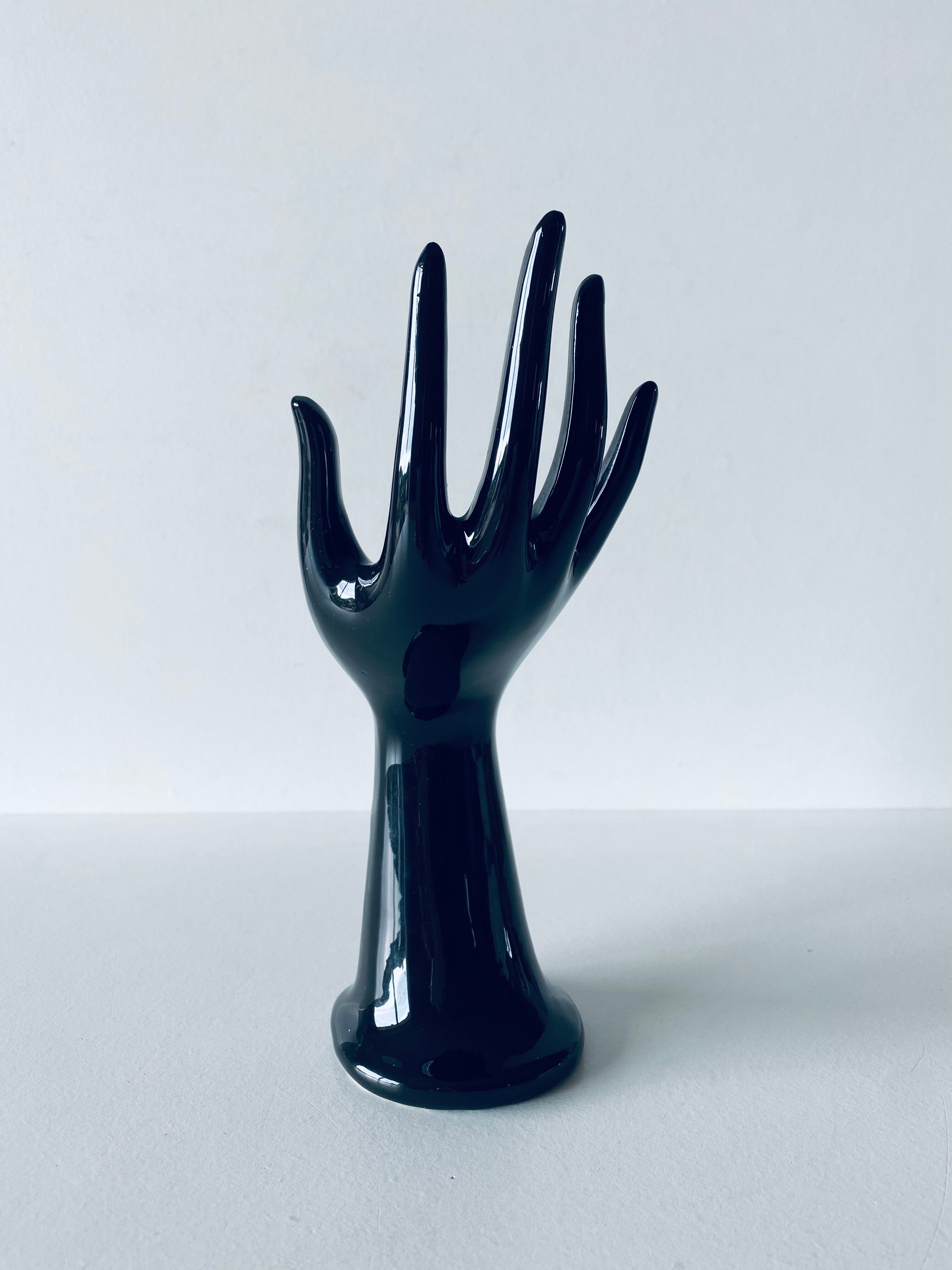 Hand vase and ceramic jewelry holder