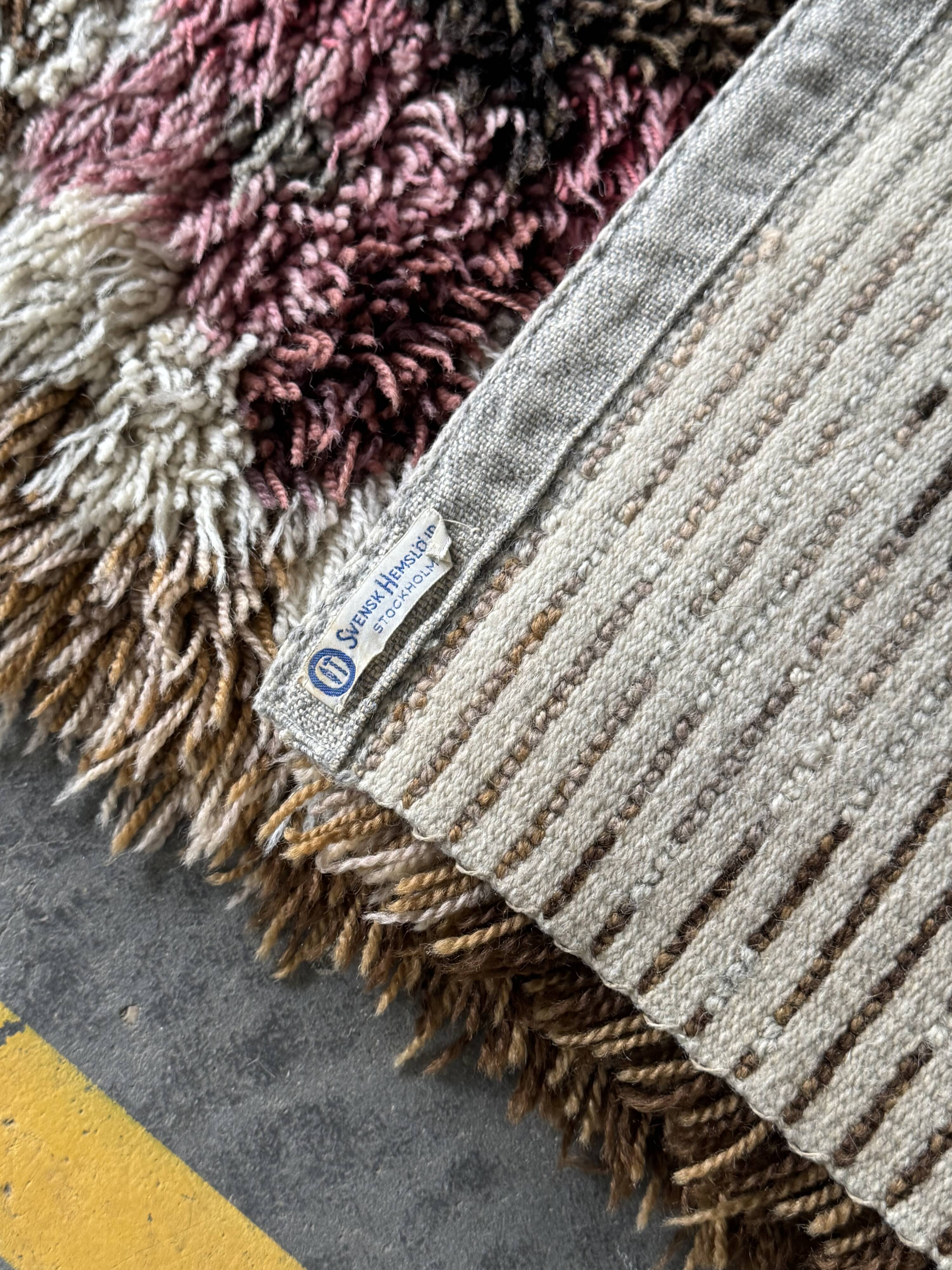 Svens Hemslojd Swedish Rya Rug