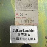 Minimalist floor lamp with counterweight, by Sölken. 1960s