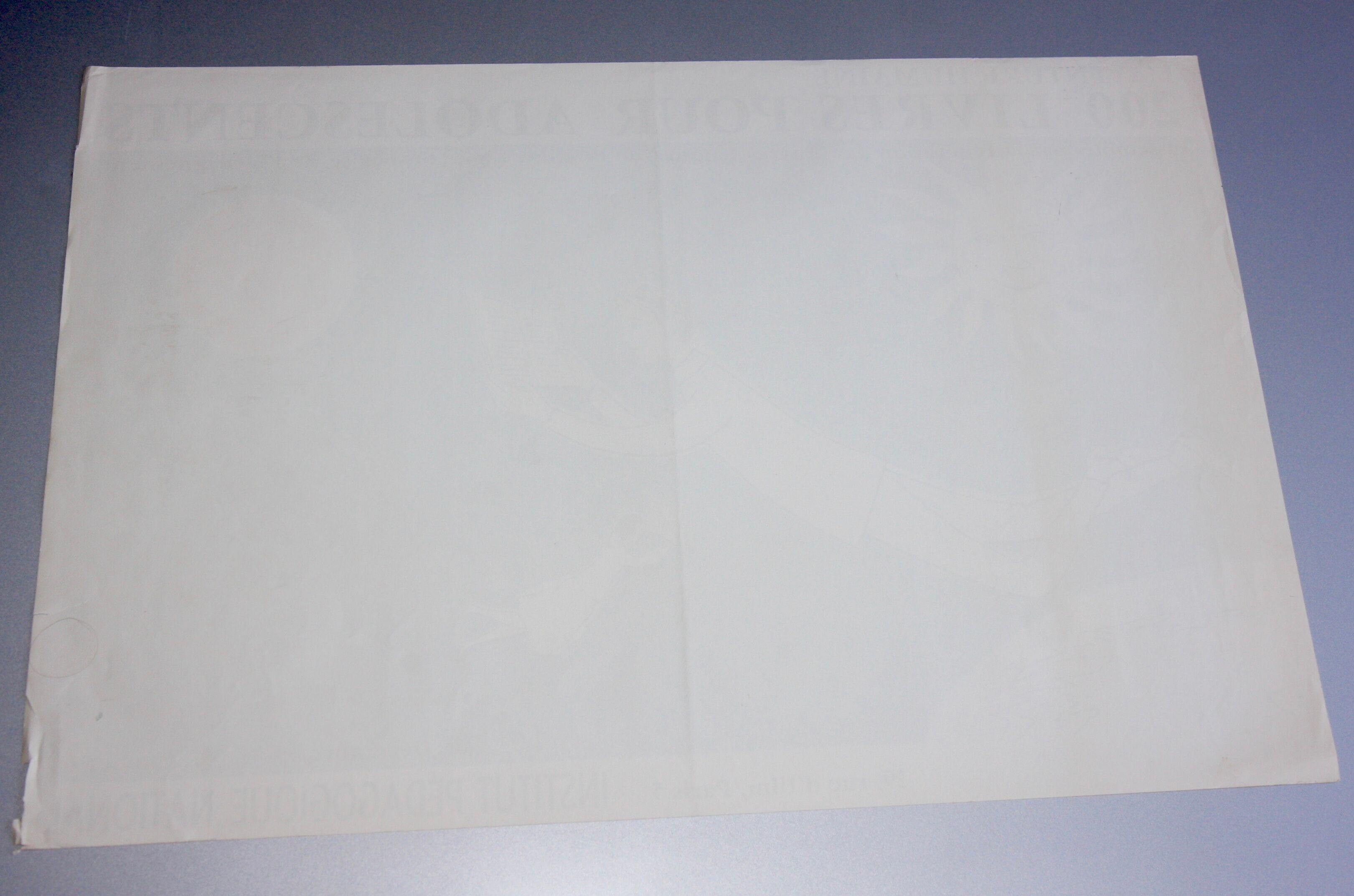 Old poster of 1959 " 200 books for teenagers ", format 40x 60 cm