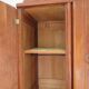 English asymmetrical chest of drawers - Art Deco - Mirror - 2 doors - 5 drawers - Mesh blond oak