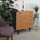 Commode en frêne, design danois, années 1970, fabricant : Hundevad & Co