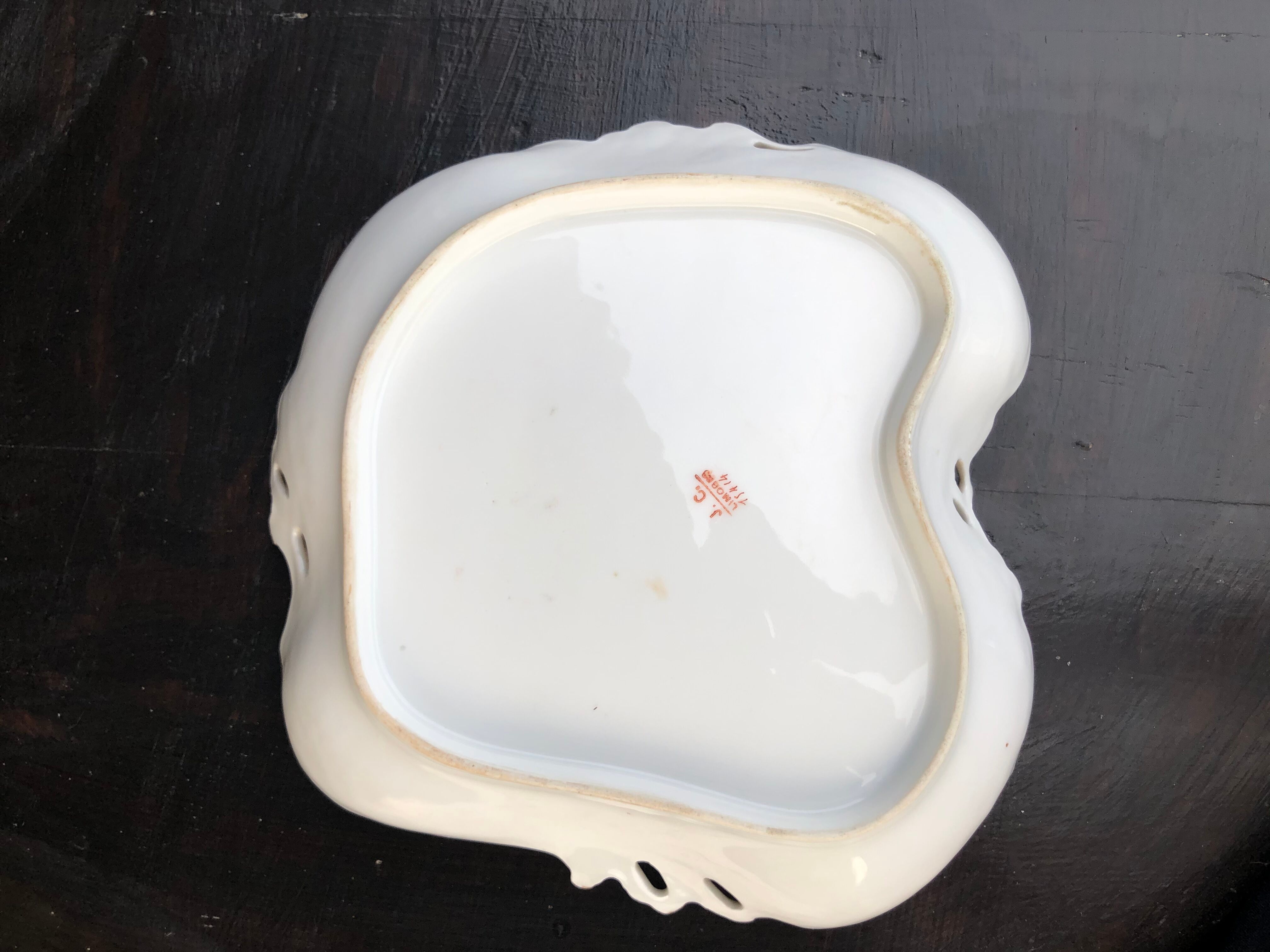 Plate Porcelaine Limoges signed