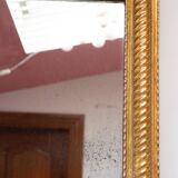 Old mirror with mercury ice gadroons 19th
