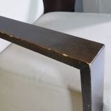 Franz Fertig Dresden leather armchair design, set of 5, 1960s