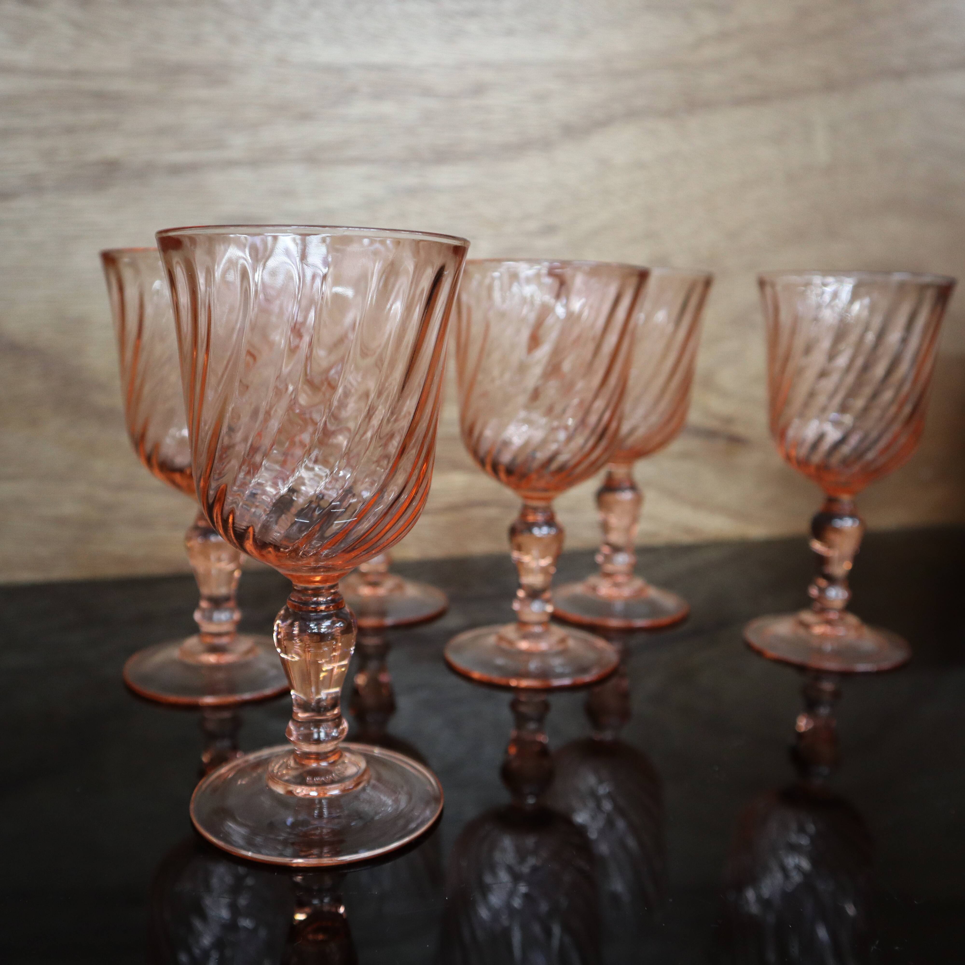 6 Rosaline Luminarc Arcoroc red wine glasses