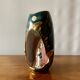 Old glazed ceramic bedside lamp - Bequet - Made in Belgium