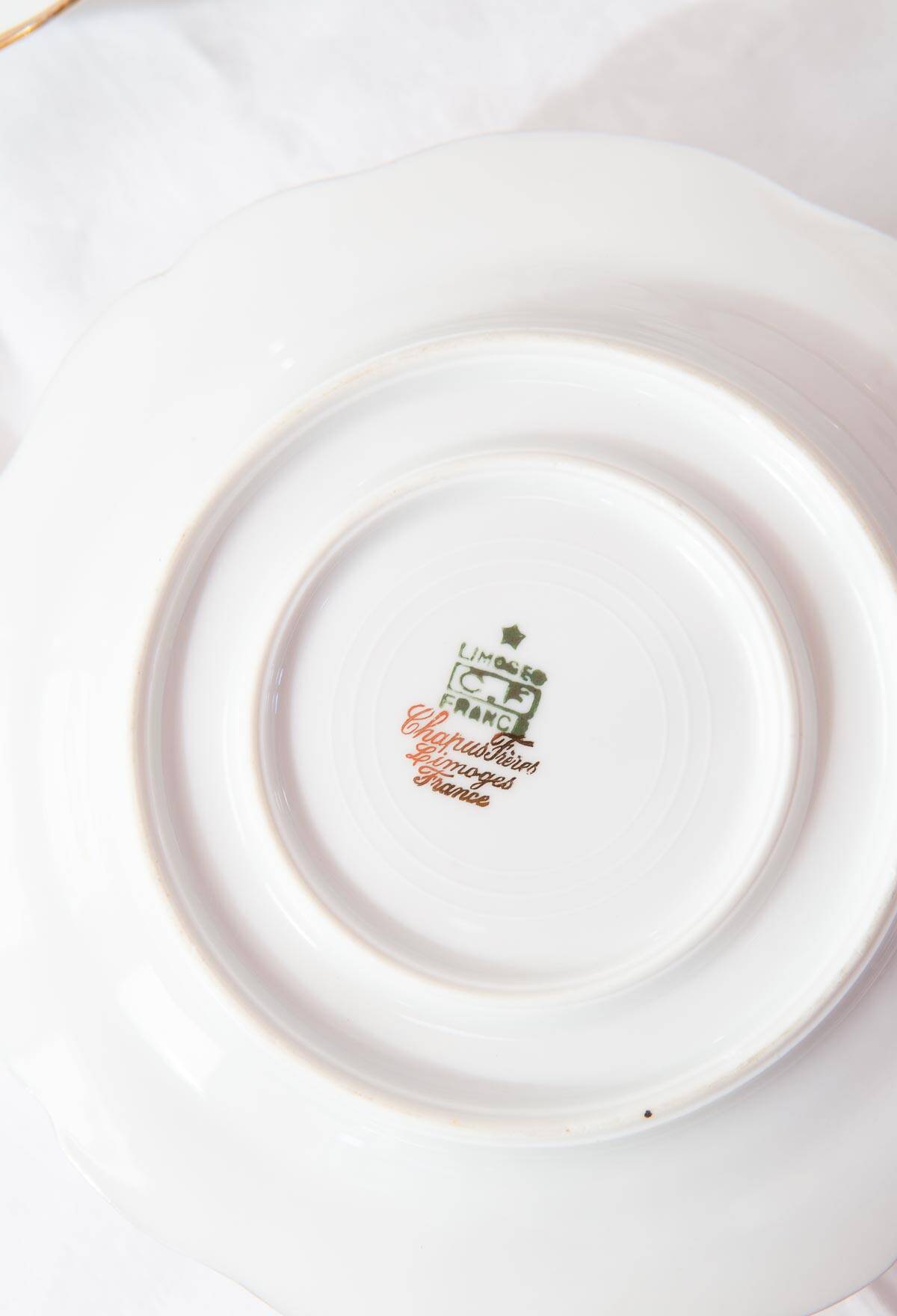 Limoges porcelain dinner service by Chapus Frères 40 pieces