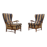 Mid century high back armchairs FRAMAR 1950s